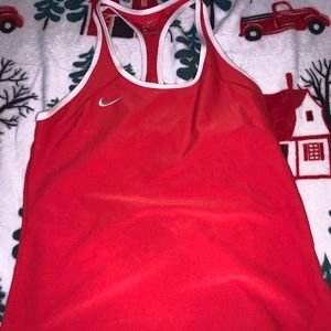 NIKE tennis women’s tank top color red and white